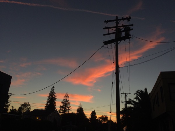 カリフォルニアの夕焼け。