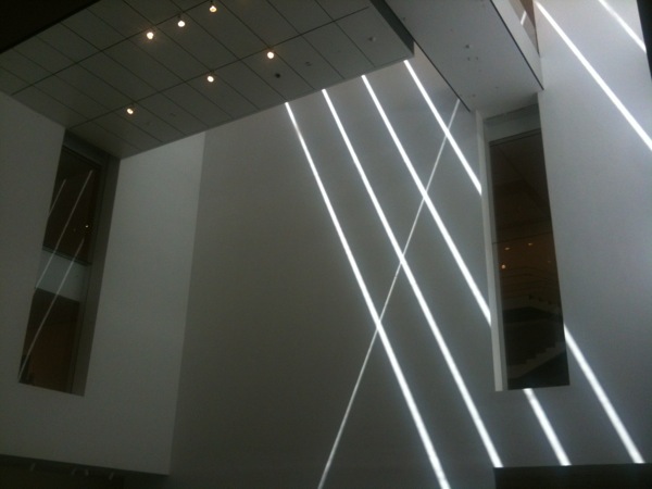 MoMA に射し込む日の光。
